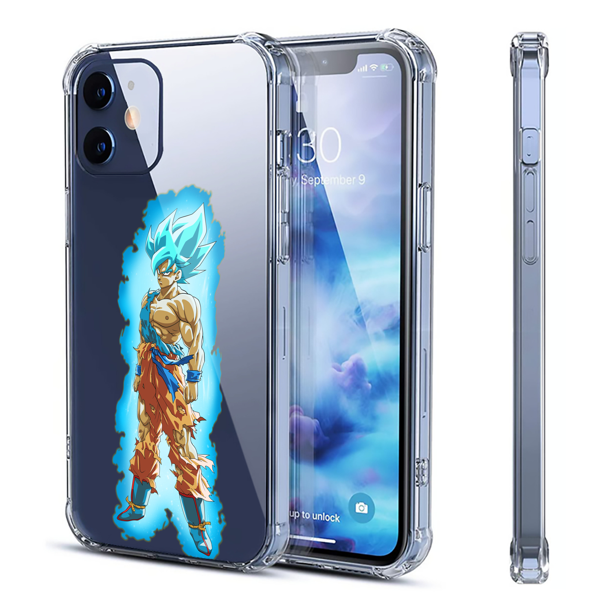 （画像用） ドラゴンボール 孫悟空（そん ごくう）Son Goku カカロット DRAGON BALL Kakarotto 【iPhone 12シリーズ対応】透明スマホケース（クリアソフトケース）